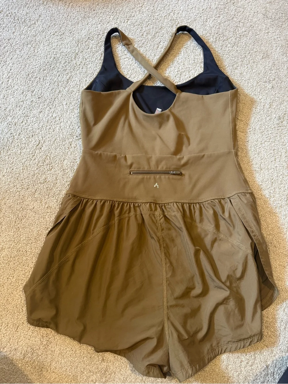 Free people righteous runsie olive brown size large